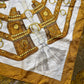 Vintage Hermes 'Aux Champs' Silk Scarf 1970 Caty Latham