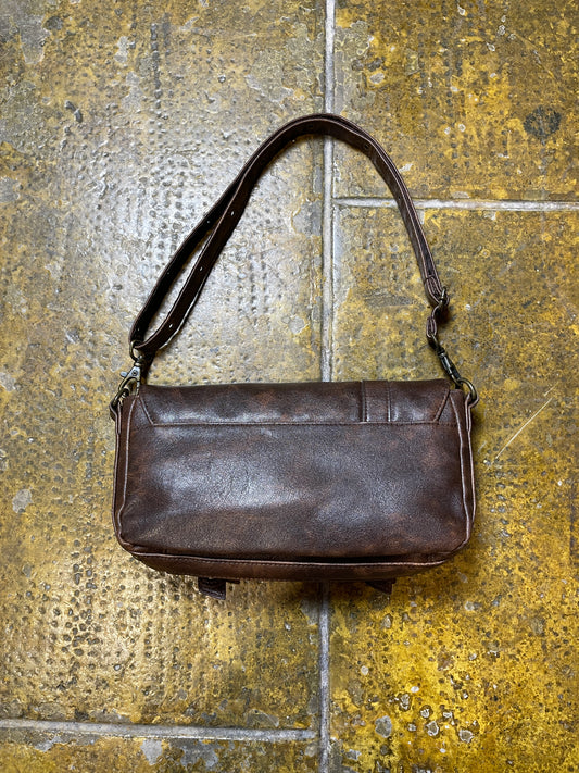 Playboy Shoulder Bag Brown Faux Leather 2004