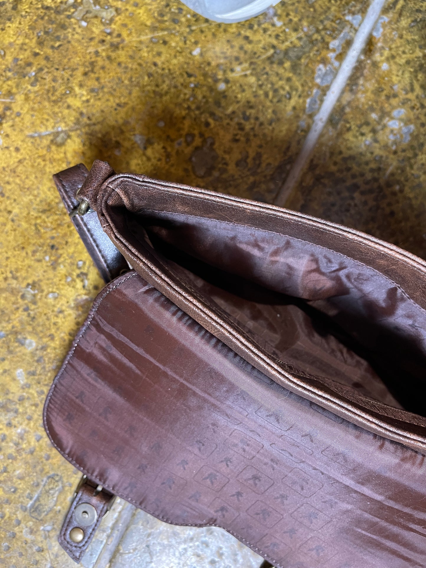 Playboy Shoulder Bag Brown Faux Leather 2004