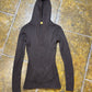 Clockhouse Knitted Hooded Sweatshirt Brown 2000s y2k - XS