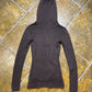 Clockhouse Knitted Hooded Sweatshirt Brown 2000s y2k - XS