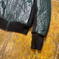 Iceberg Quilted Leather Jacket Green Black - L