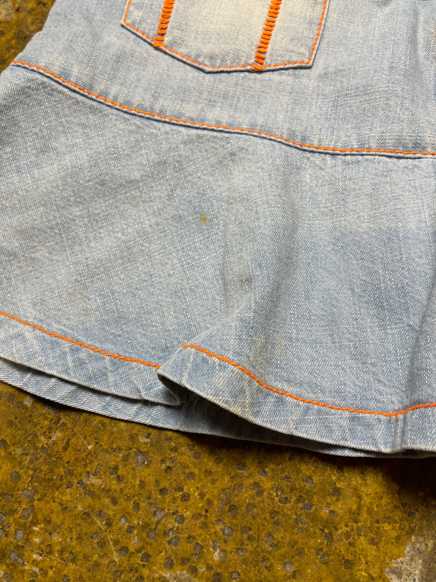 Felos Girl Denim Mini Skirt Blue 2000s y2k - XS