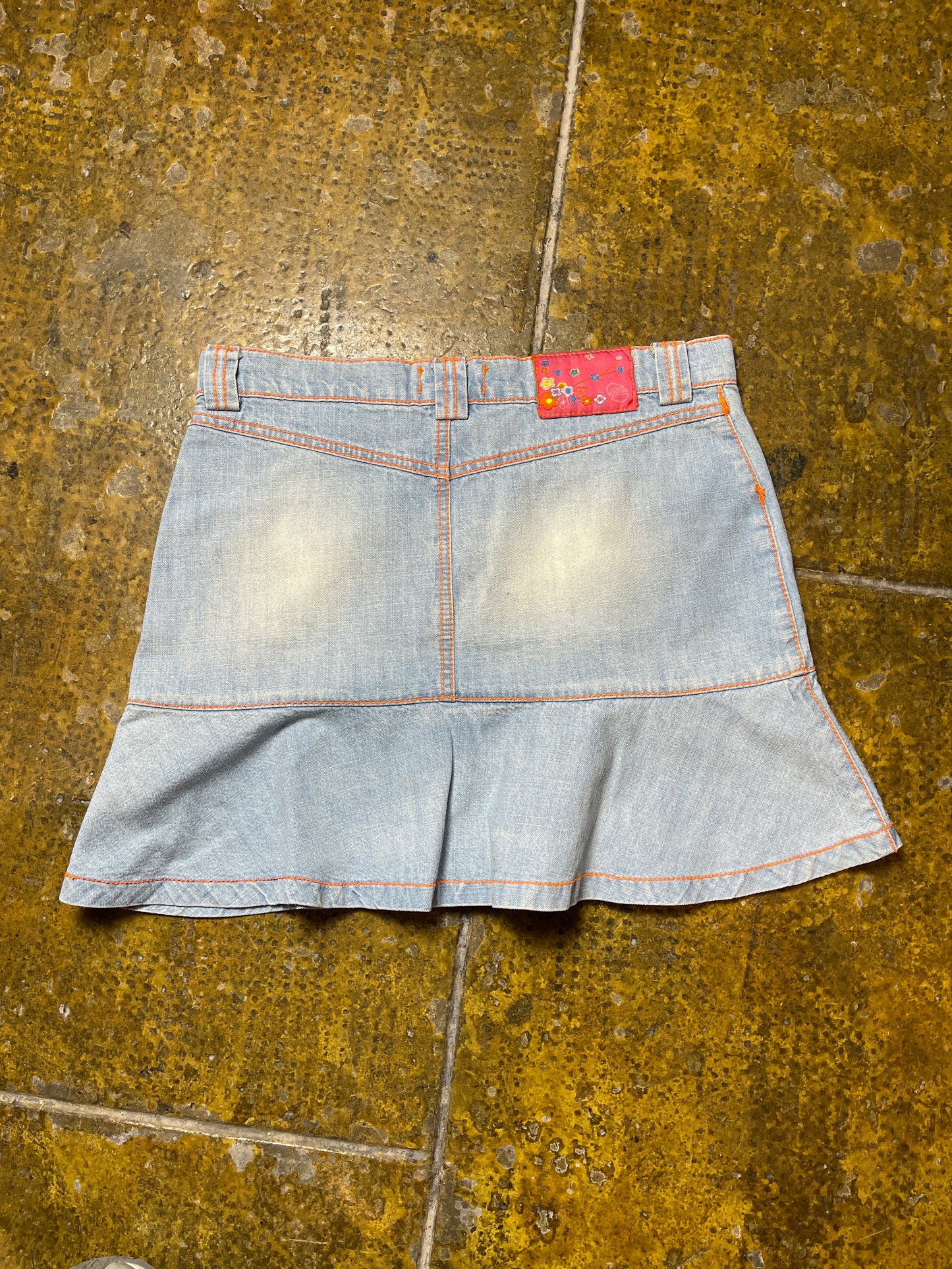 Felos Girl Denim Mini Skirt Blue 2000s y2k - XS