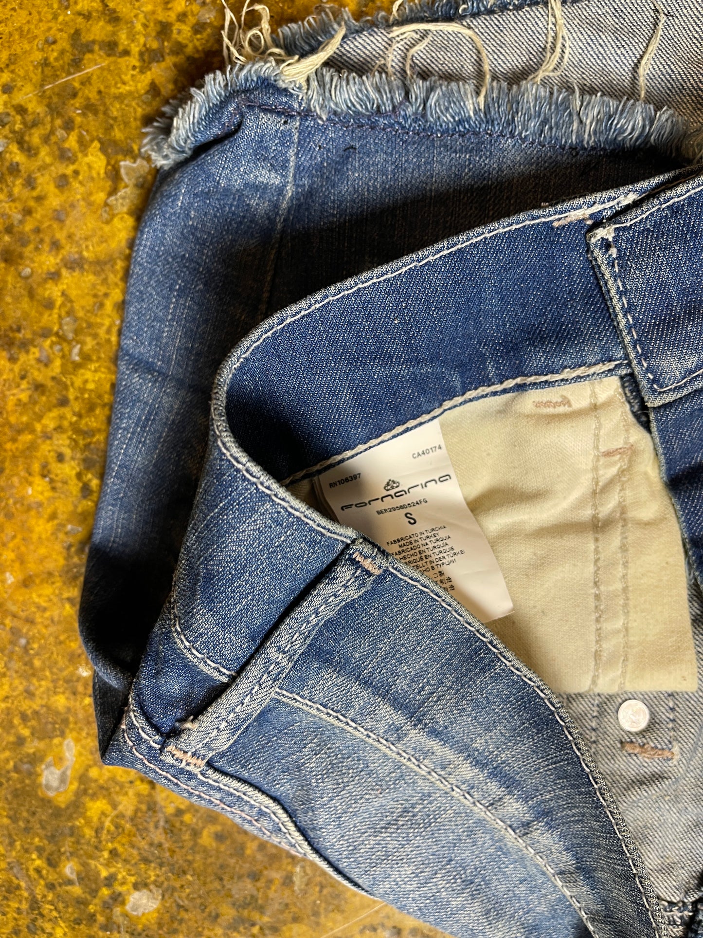 Fornarina Mini Denim Skirt Blue 2000s y2k - S