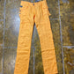 Datch Linen Low Waist Pants Summer Orange Cargo 2000s y2k - M