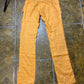 Datch Linen Low Waist Pants Summer Orange Cargo 2000s y2k - M