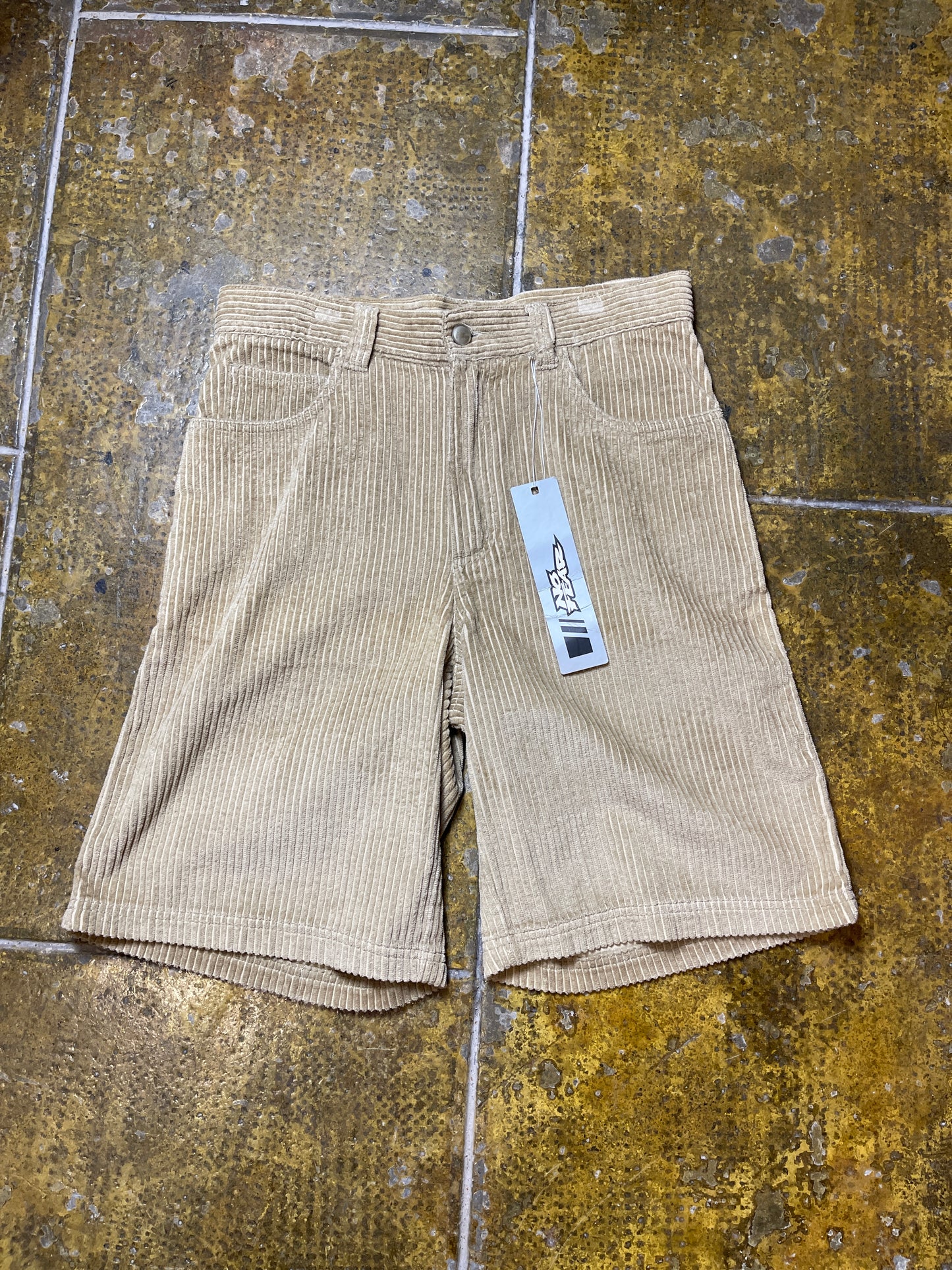 No Fear Corduroy Pants Beige 2000s y2k Skater - S