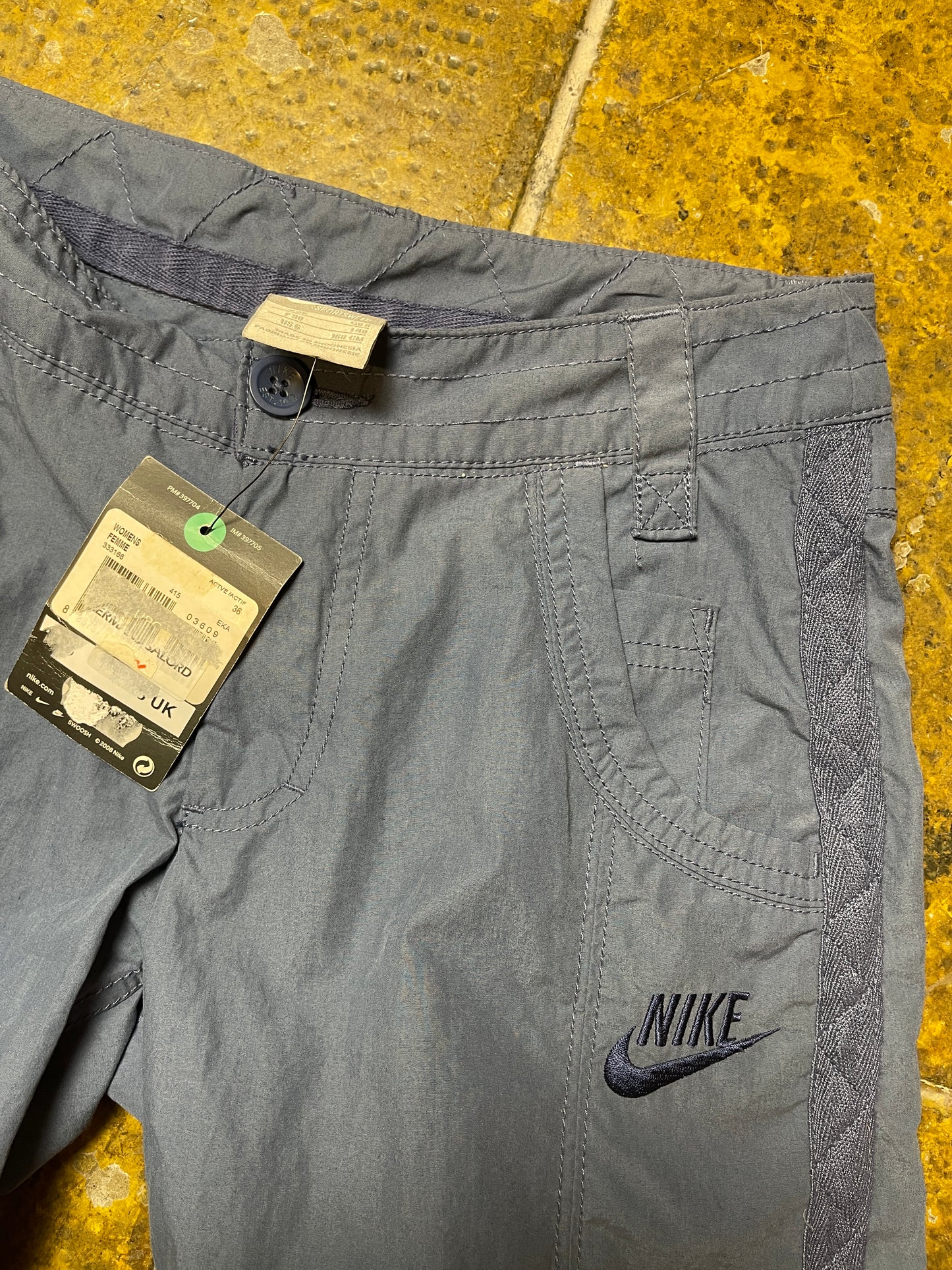 Nike Sport Track Shorts Navy 2000s y2k Deadstock - S