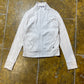 Adidas Sport Zip Through Sweatshirt White 2008 y2k - S