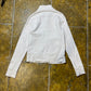 Adidas Sport Zip Through Sweatshirt White 2008 y2k - S