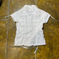 Patrice Breal Short Sleeve Top Linen White - M