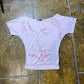 Only Short Sleeve Face Top Rose 2000s y2k - XS