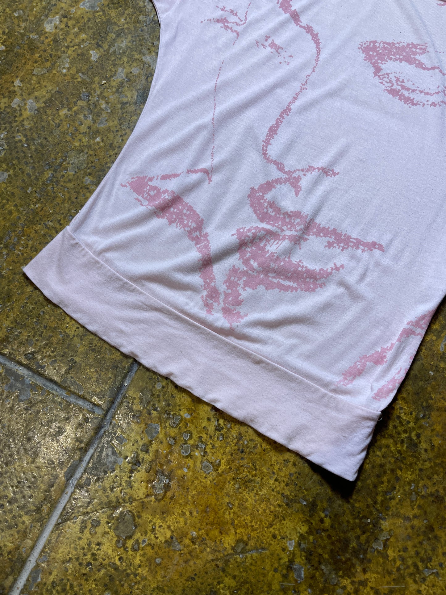 Only Short Sleeve Face Top Rose 2000s y2k - XS