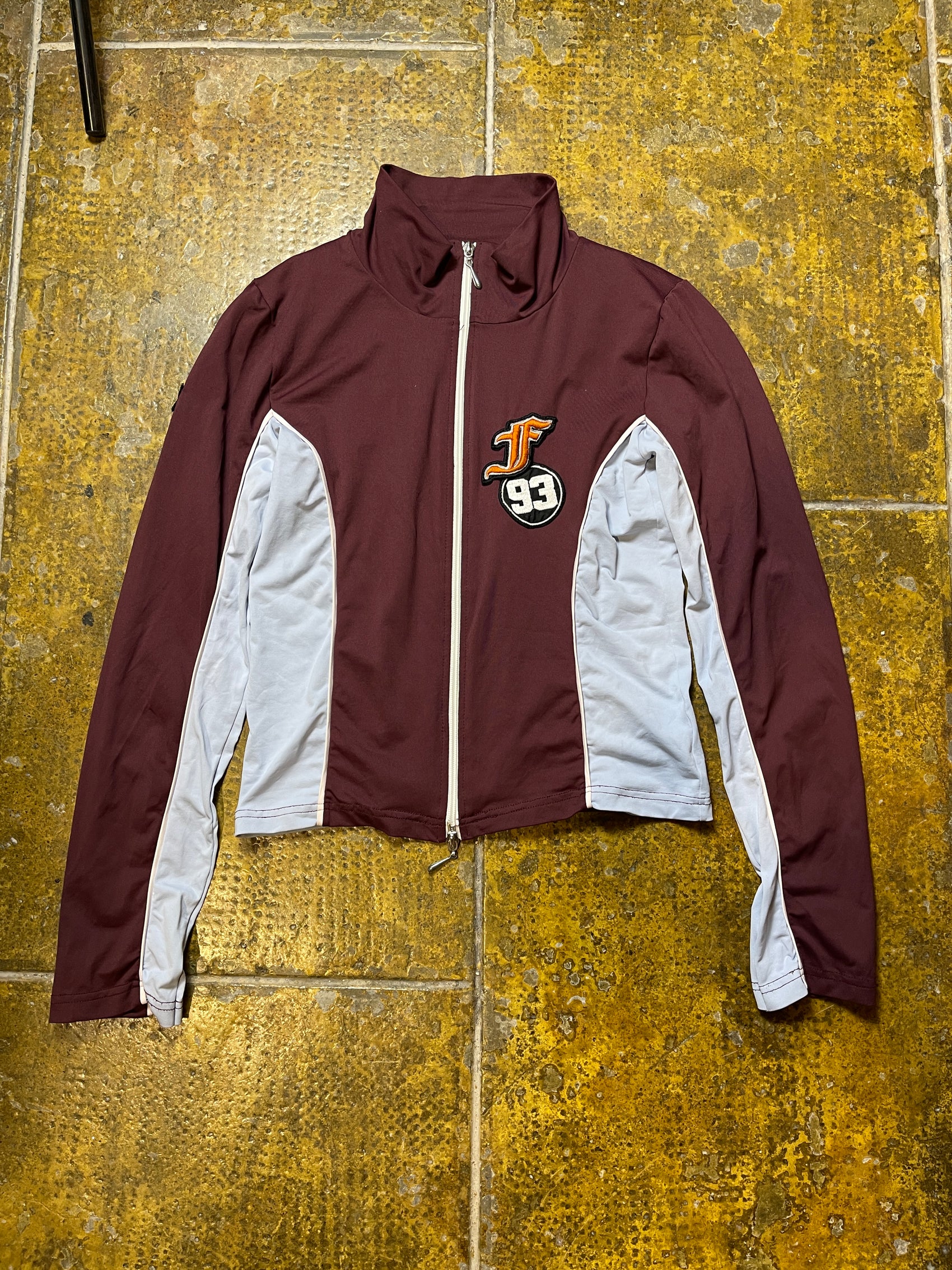 Freeman T Porter Sport Jacket Bordeaux Turquoise 2000s y2k - S