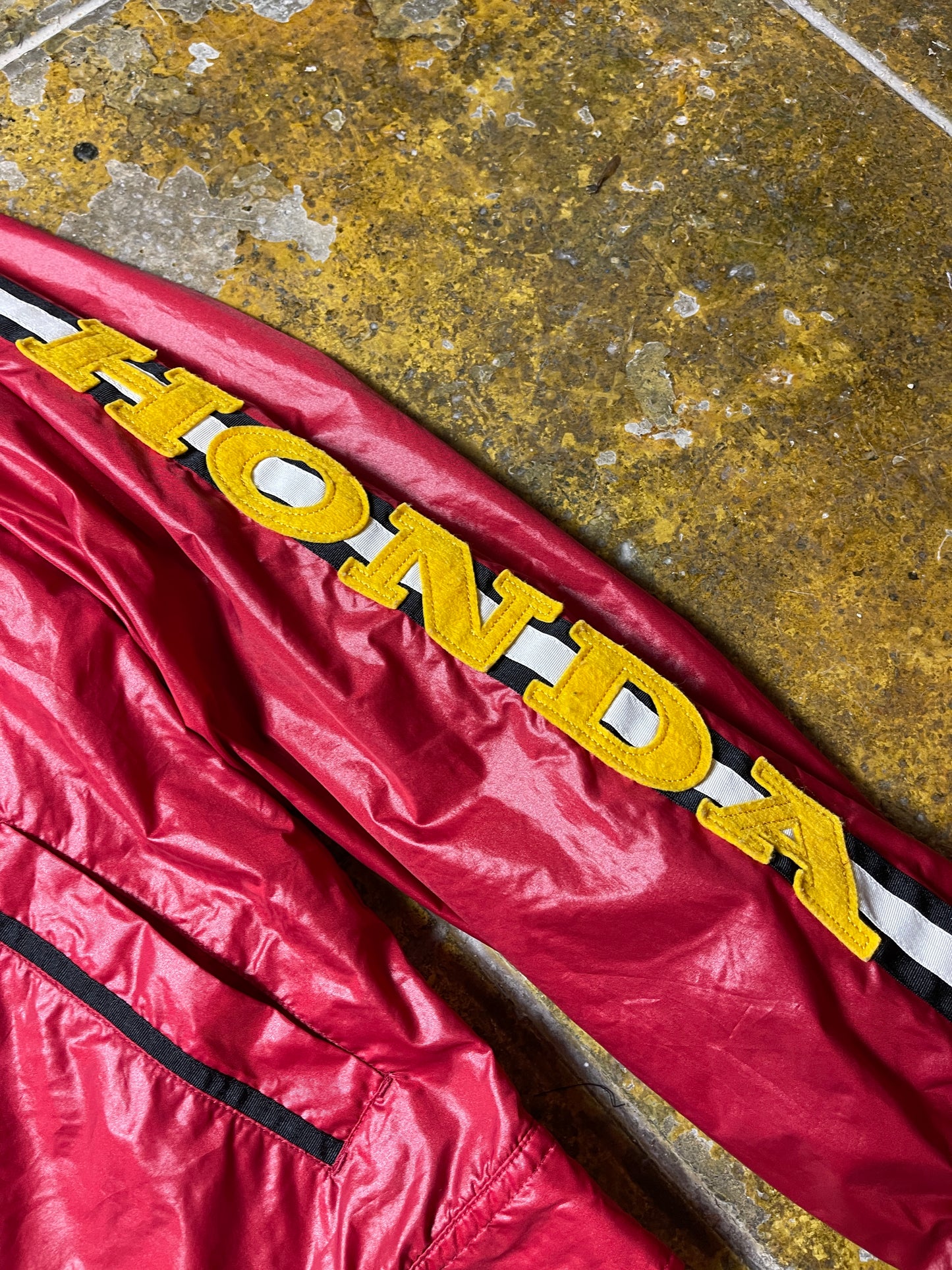 Gas Racing Jacket Honda Red Patches 2000s y2k - M
