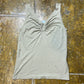 Fashion Express Sleeveless Top Khaki 2000s y2k - S