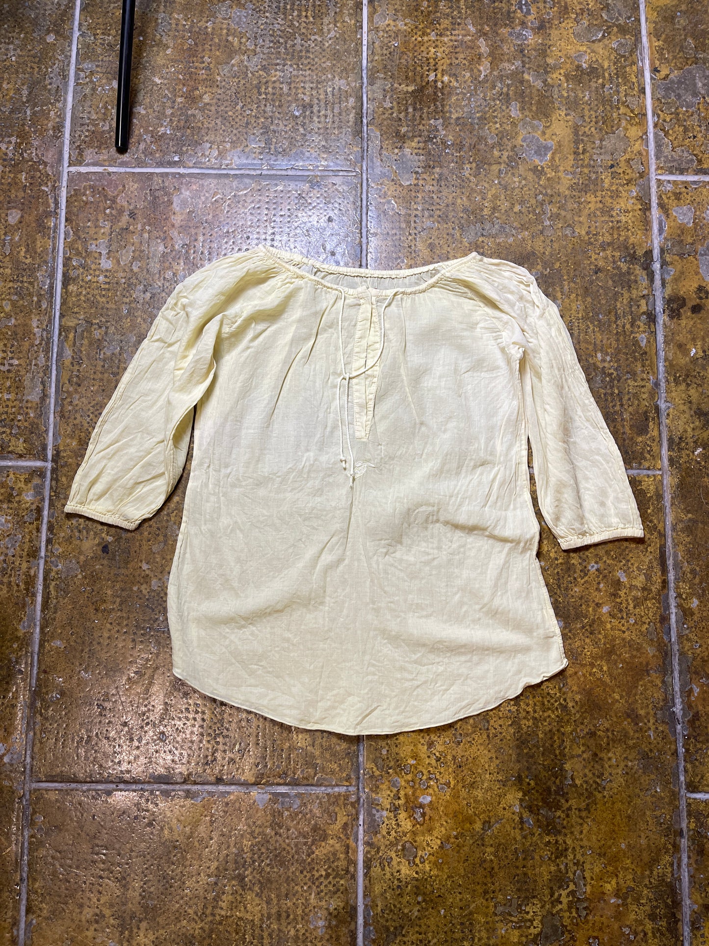 Fly Up Long Sleeve Top Yellow 2000s y2k - S