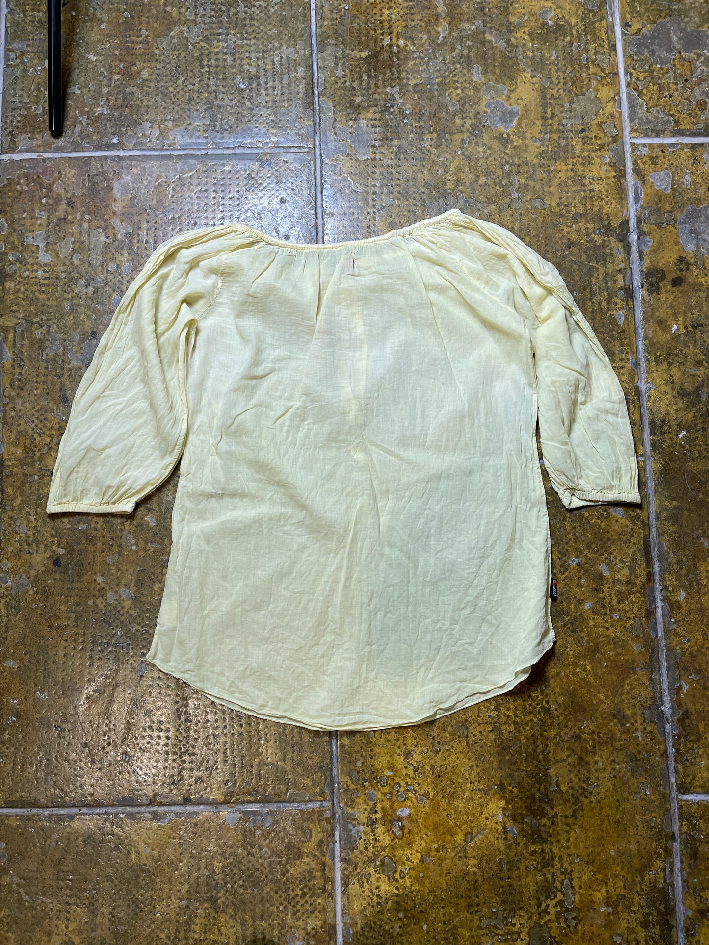Fly Up Long Sleeve Top Yellow 2000s y2k - S