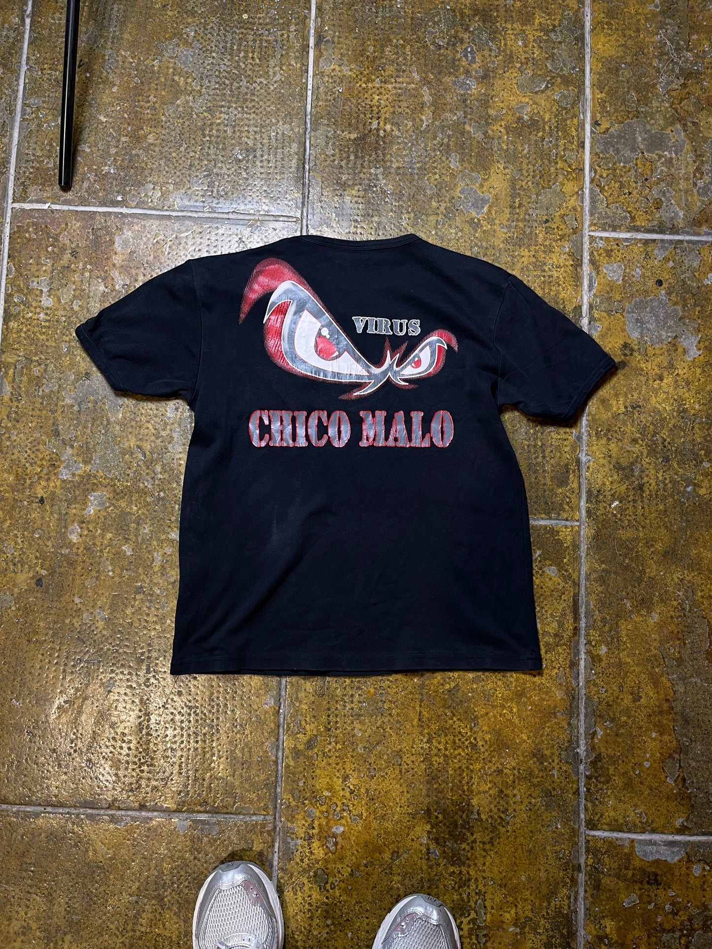 No Fear Short Sleeve Top Chico Malo Black 2000s y2k - L