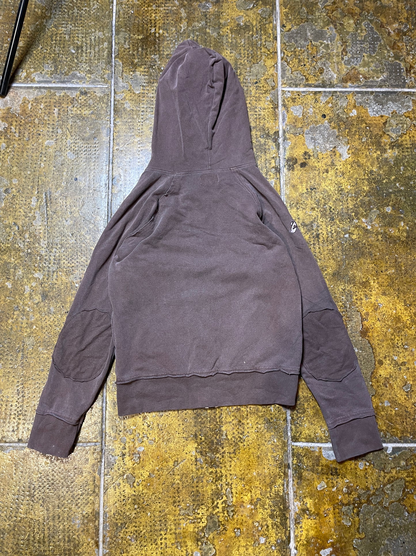 Fly Up Zip Through Hoodie Brown 2000s y2k - XS