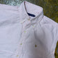 Ralph Lauren Sleeveless Shirt Zohan Style White Pink - S
