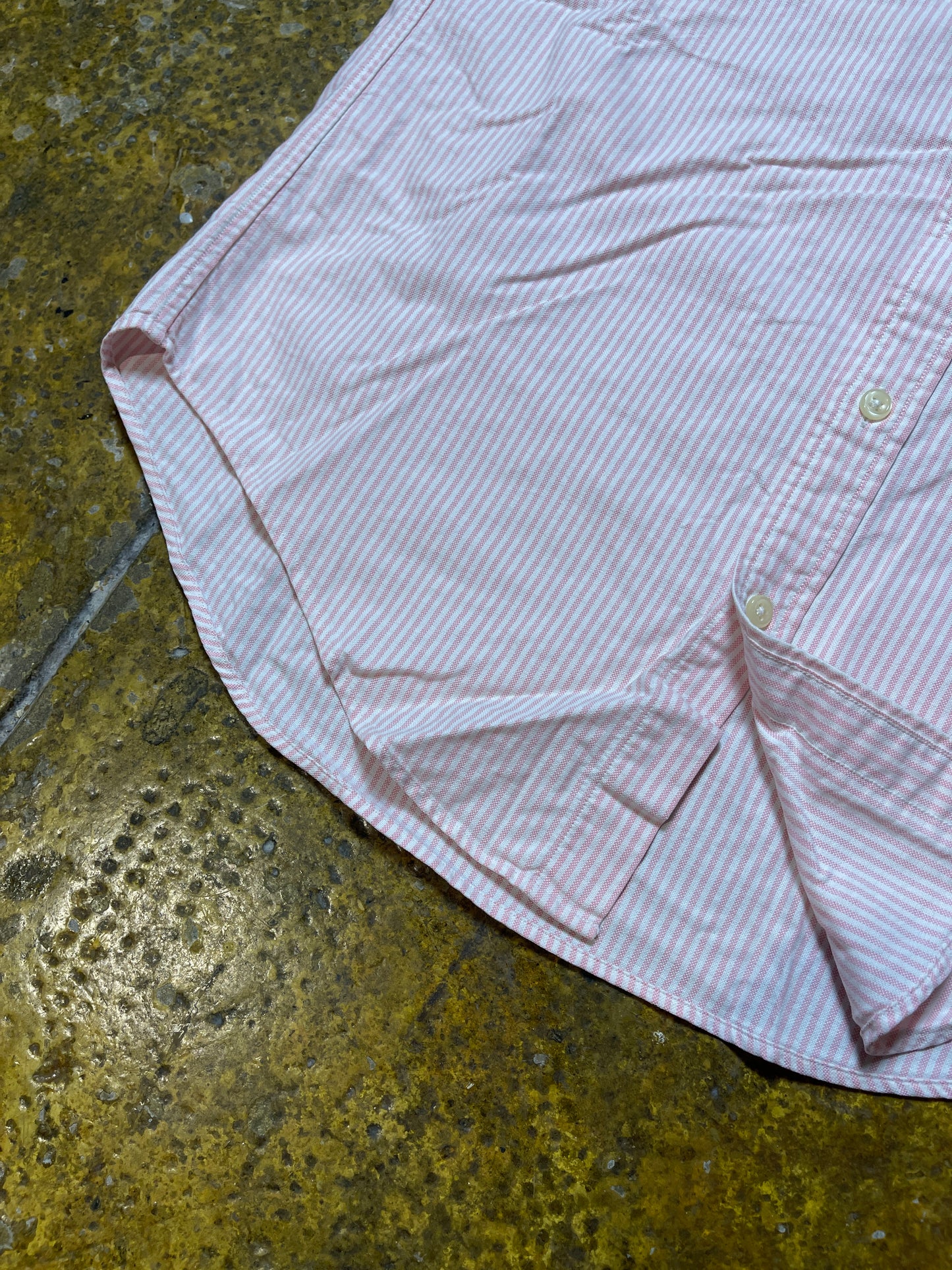 Ralph Lauren Sleeveless Shirt Zohan Style White Pink - S