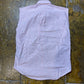 Ralph Lauren Sleeveless Shirt Zohan Style White Pink - S