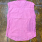VIntage Kappa Sleeveless Shirt Pink White - M