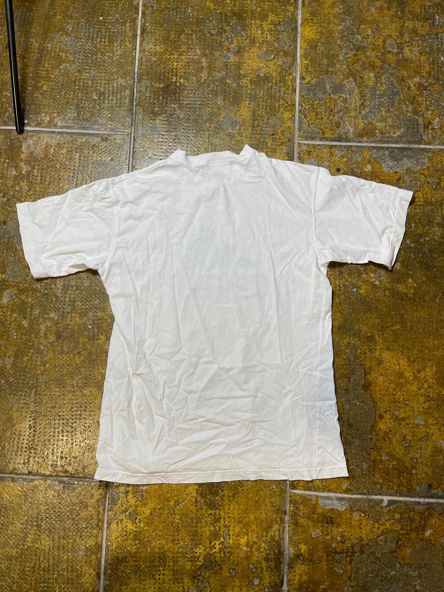 Vintage Adidas Equipment T-Shirt White Turquoise 1990s - L