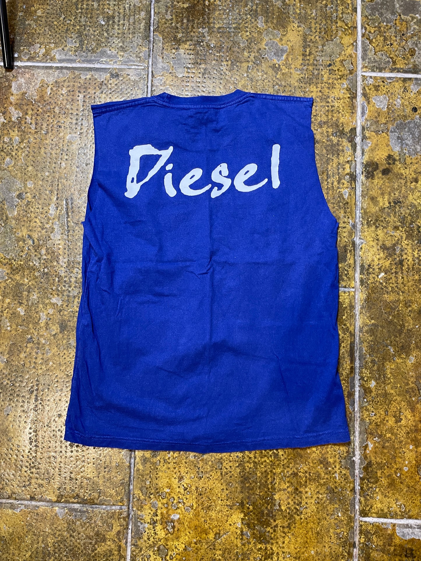 Diesel Tank Top Blue 2000s y2k - L