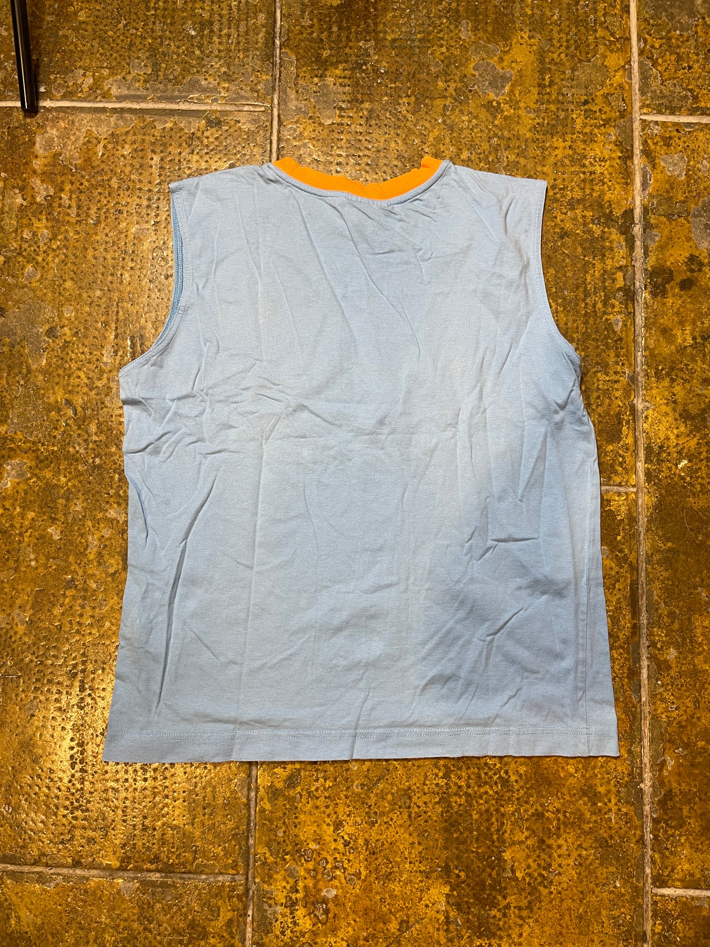 Puma Tank Top Blue Orange 2000s y2k - M