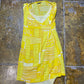 Miss Sixty Sleeveless Summer Dress Yellow 2000s y2k - L
