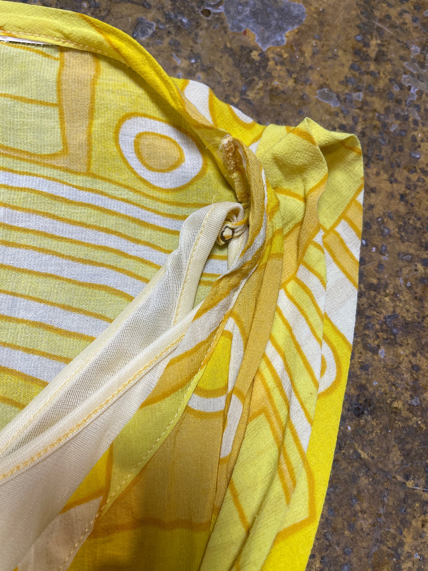 Miss Sixty Sleeveless Summer Dress Yellow 2000s y2k - L
