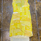 Miss Sixty Sleeveless Summer Dress Yellow 2000s y2k - L