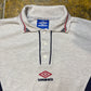 Vintage Umbro Crop Top Gray 1990s Upcycled - XL