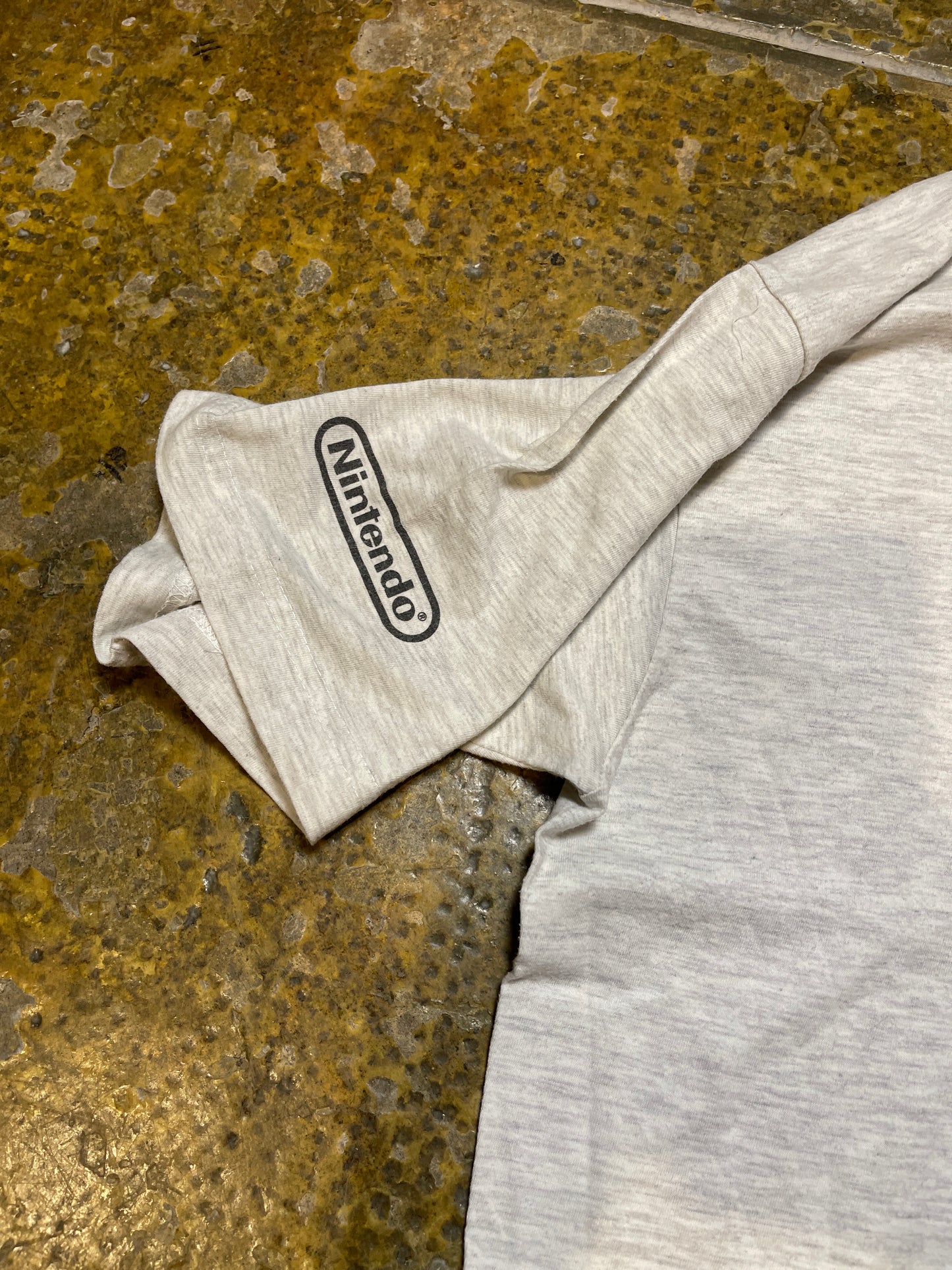Nintendo New Super Mario Bros Wii T-Shirt Gray 2000s y2k - L