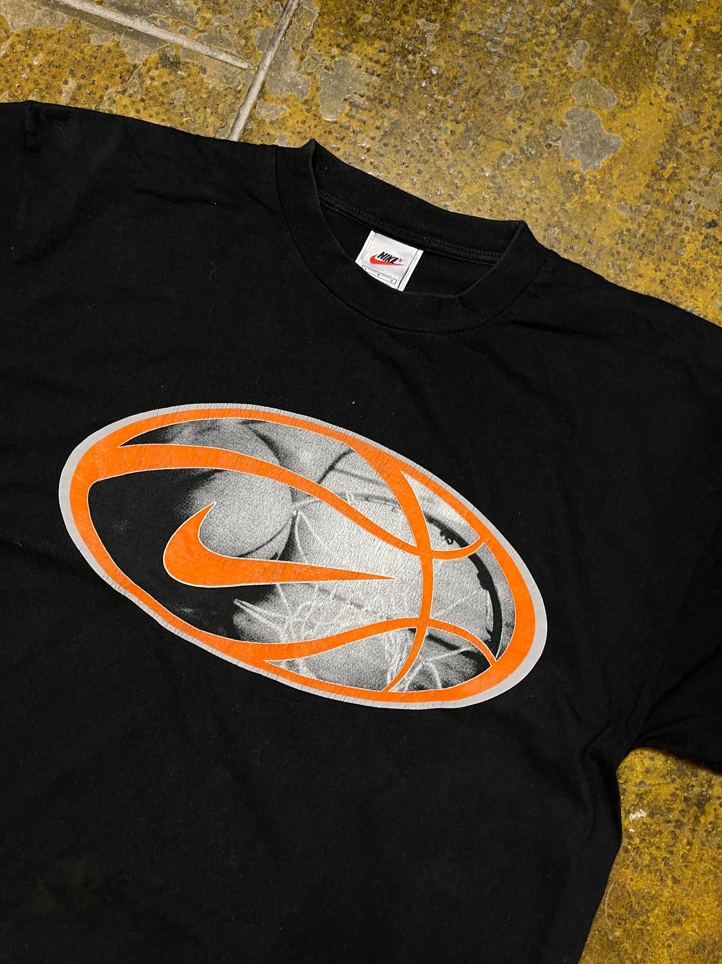 Vintage Nike Basketball T-Shirt Black 1990s - L/XL