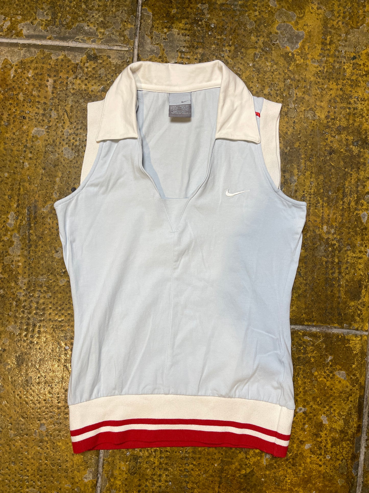 Nike Sleeveless Top Blue 2000s y2k - S