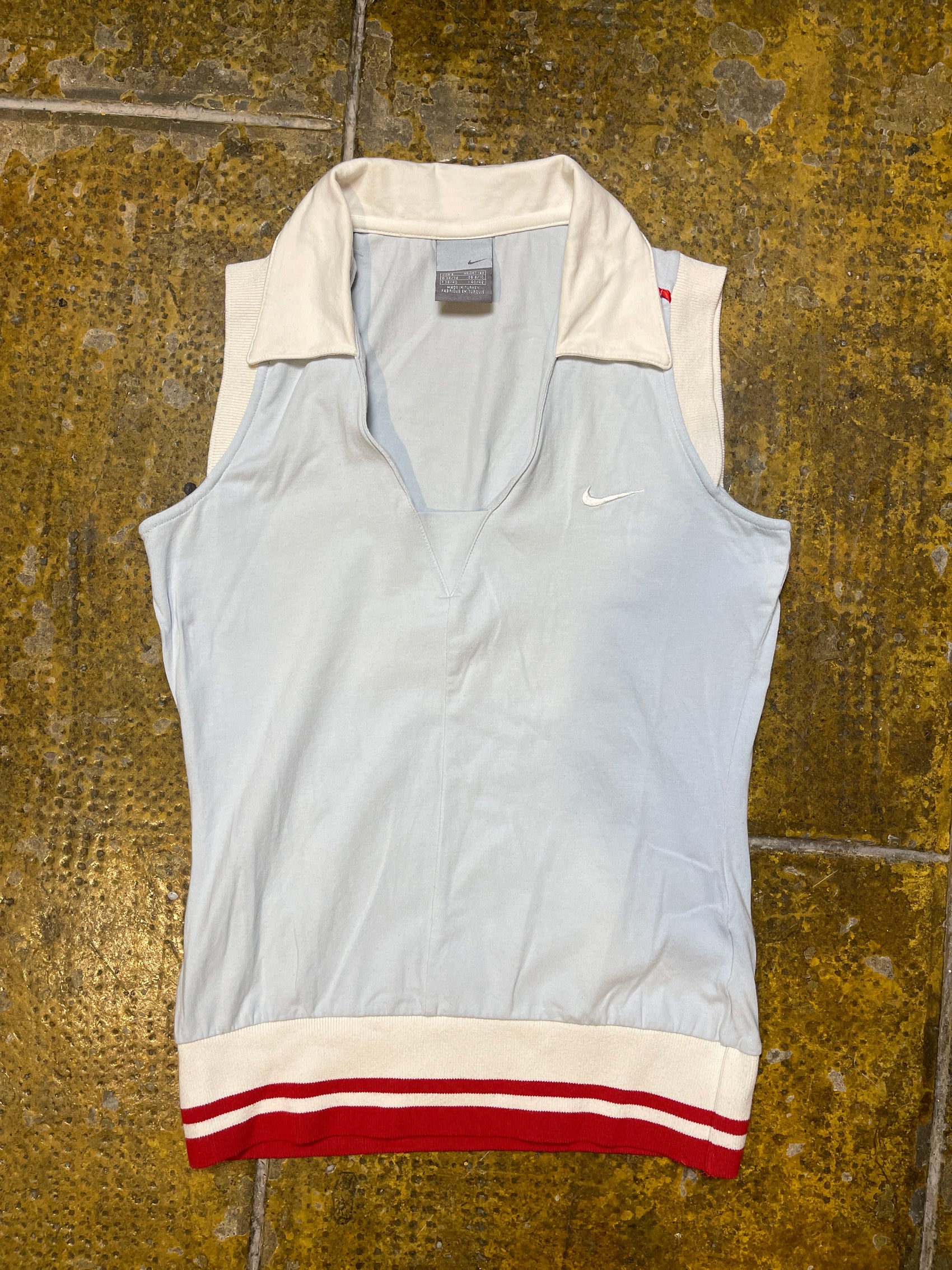 Nike Sleeveless Top Blue 2000s y2k - S