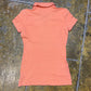 Tommy Hilfiger Short Sleeve Polo Top Orange 2000s y2k - XS