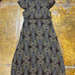 Esprit Short Sleeve Dress Summer Brown 2000s y2k Fairy - M