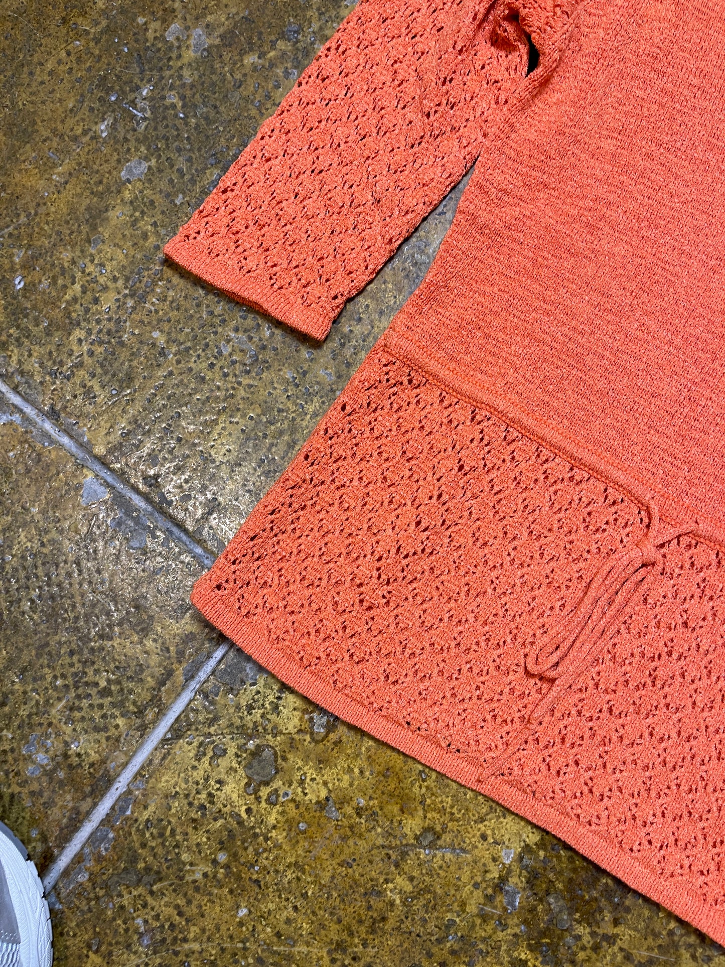 Oscalica Knitted Summer Sweatshirt Orange - L
