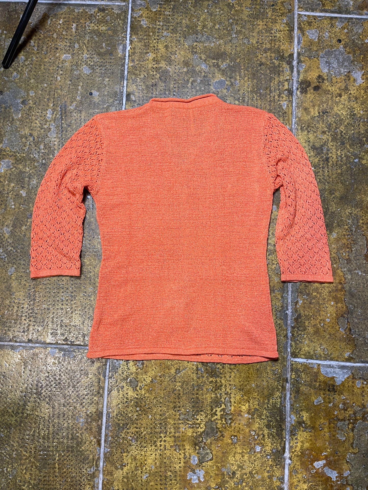 Oscalica Knitted Summer Sweatshirt Orange - L