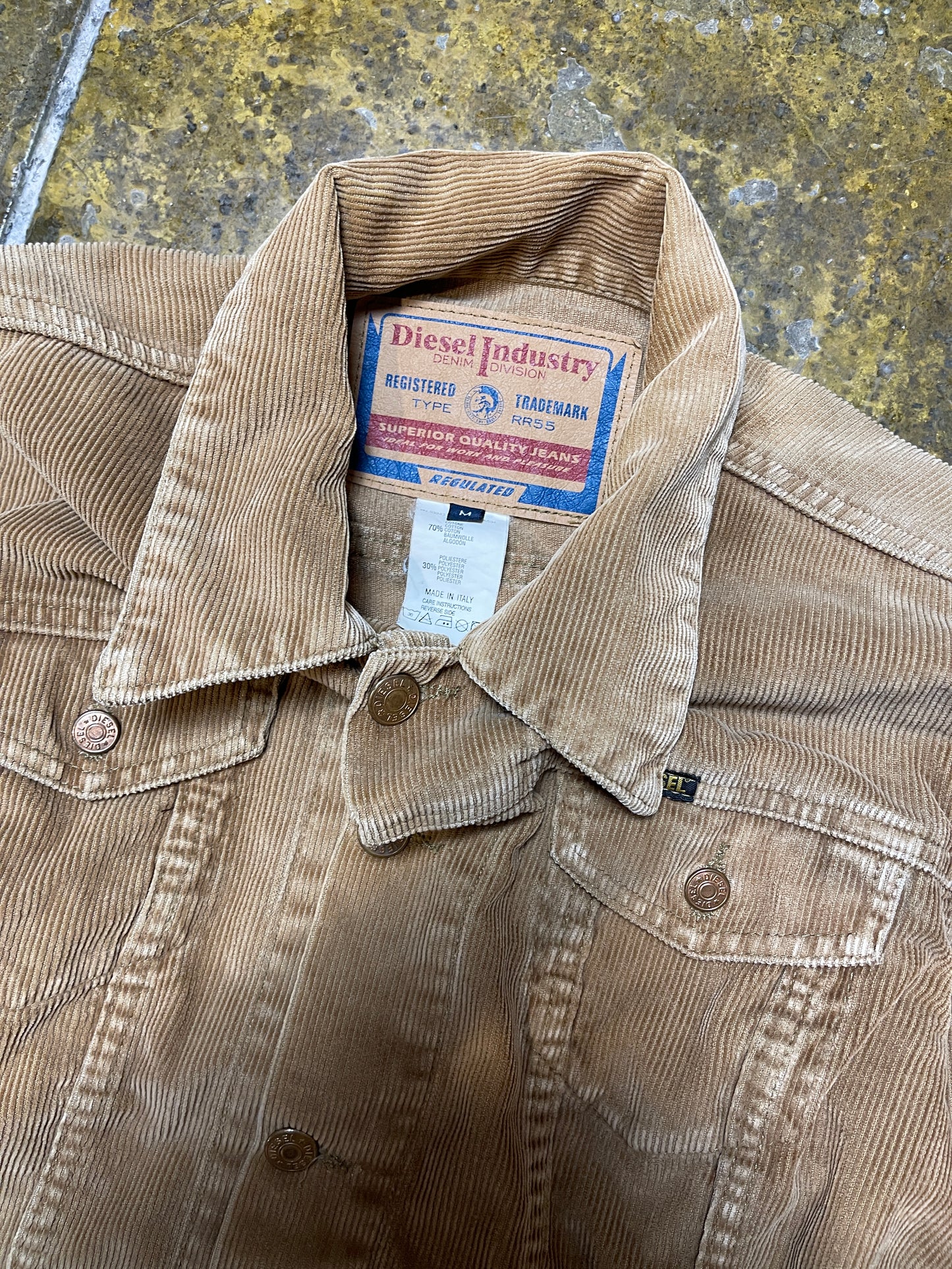 Diesel Corduroy Jacket Brown 2000s y2k - M
