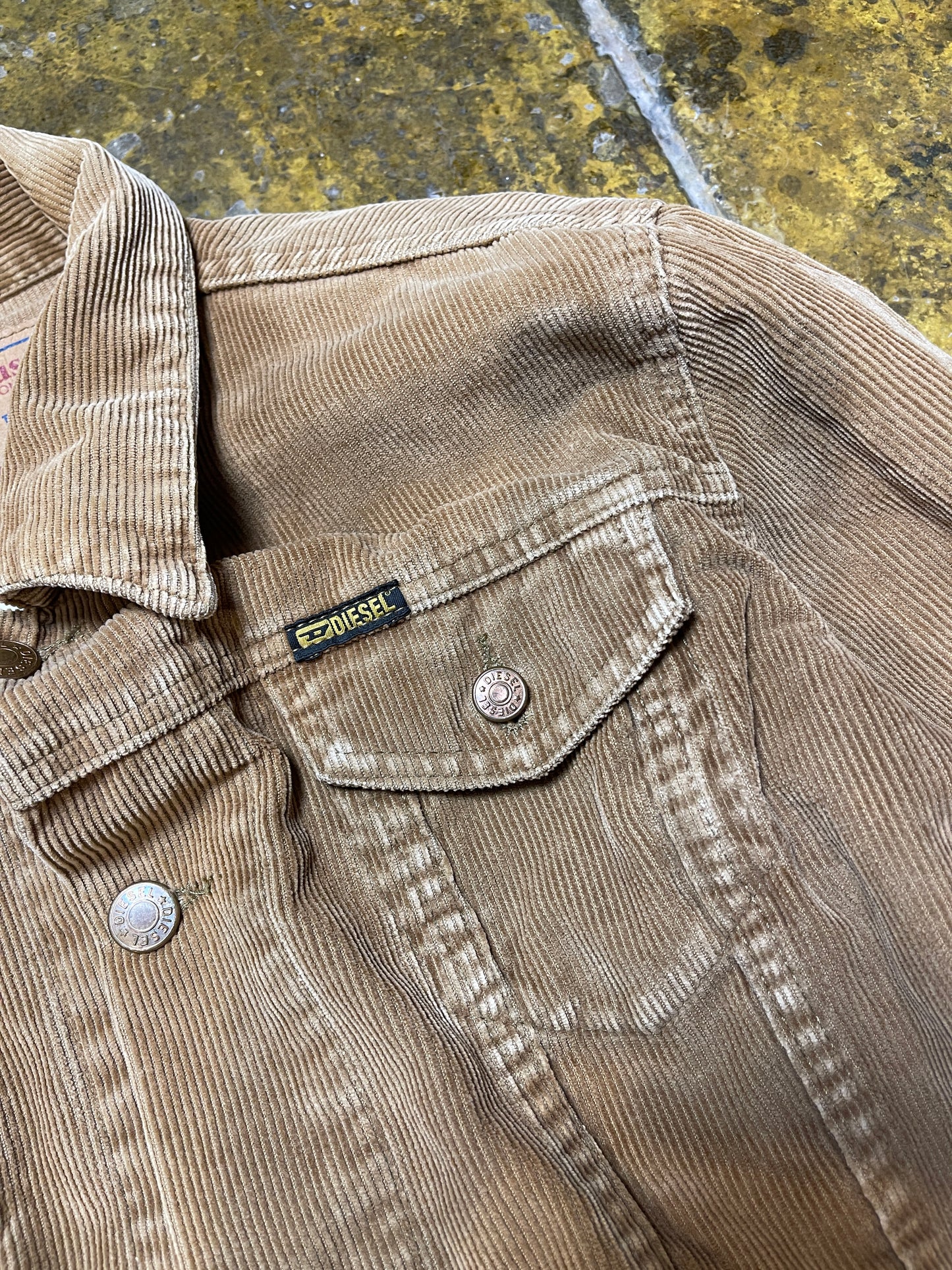 Diesel Corduroy Jacket Brown 2000s y2k - M