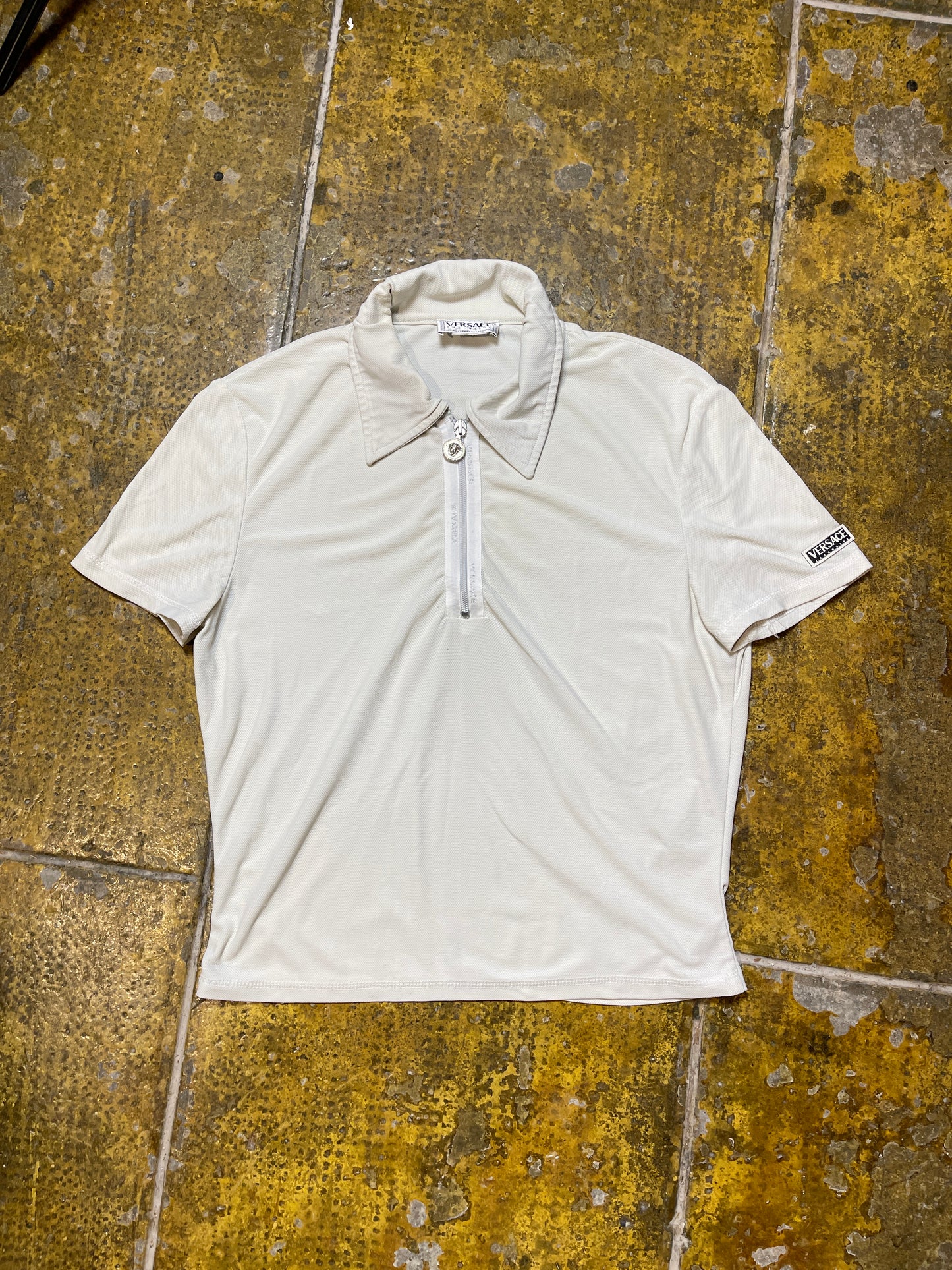 Versace Intensive Short Sleeve Top 2000s y2k White - L