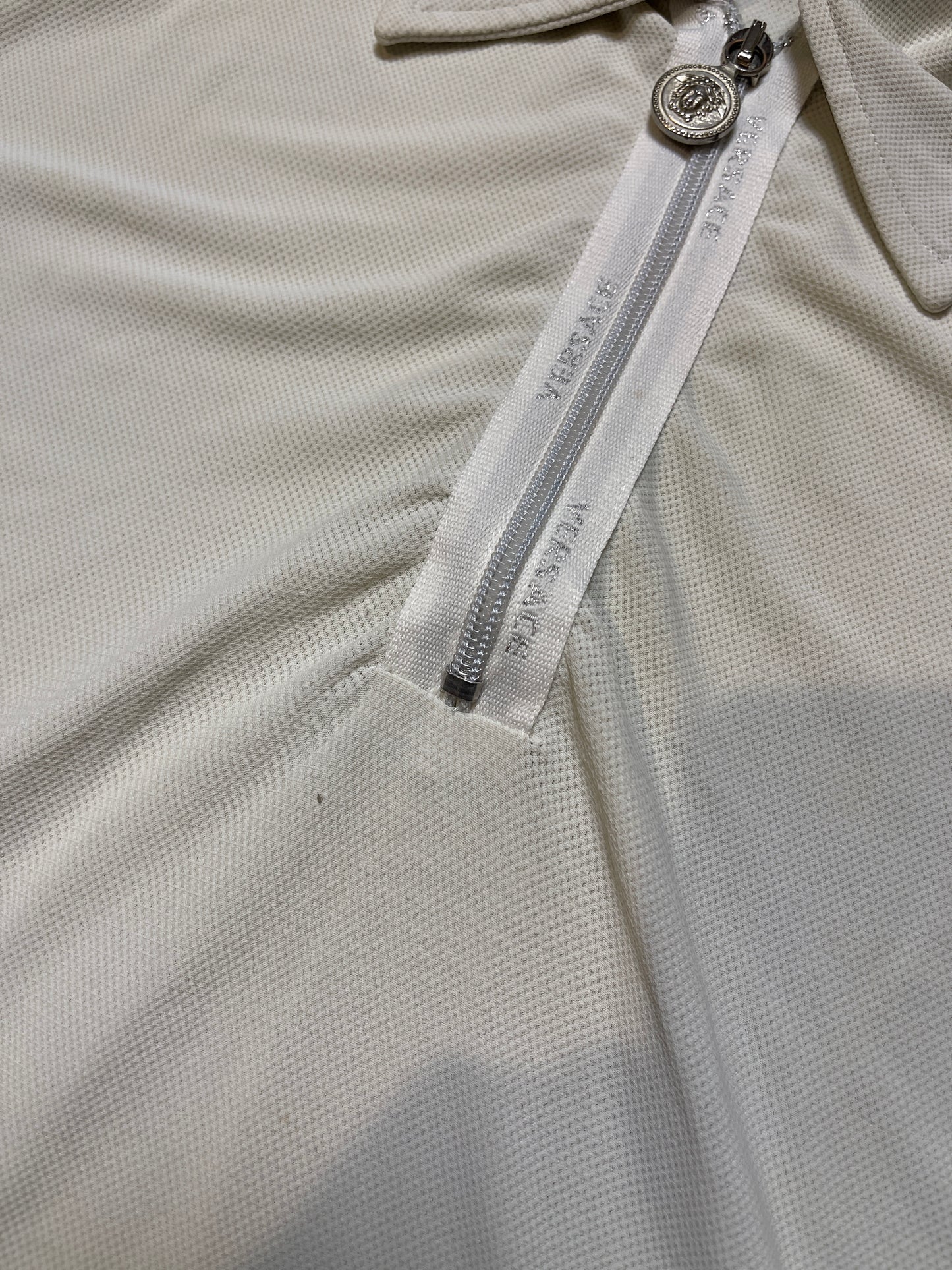 Versace Intensive Short Sleeve Top 2000s y2k White - L