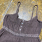 Fly Up Sleeveless Top Brown 2000s y2k - M