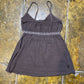 Fly Up Sleeveless Top Brown 2000s y2k - M